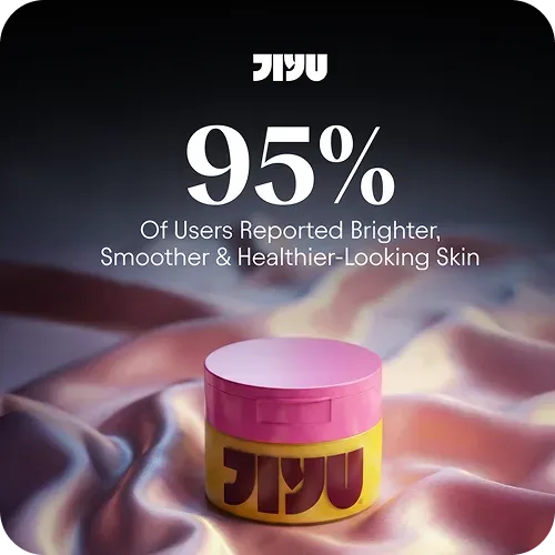 Visuel produit « 95 % » pour une marque de soins de la peau