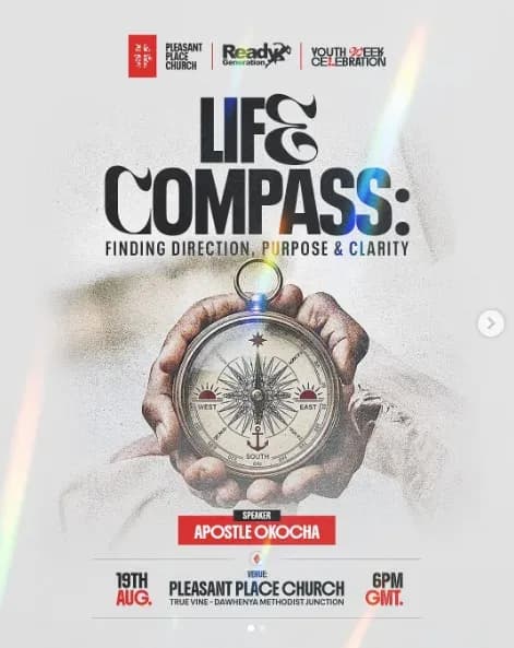 Affiche « Life Compass » pour une église