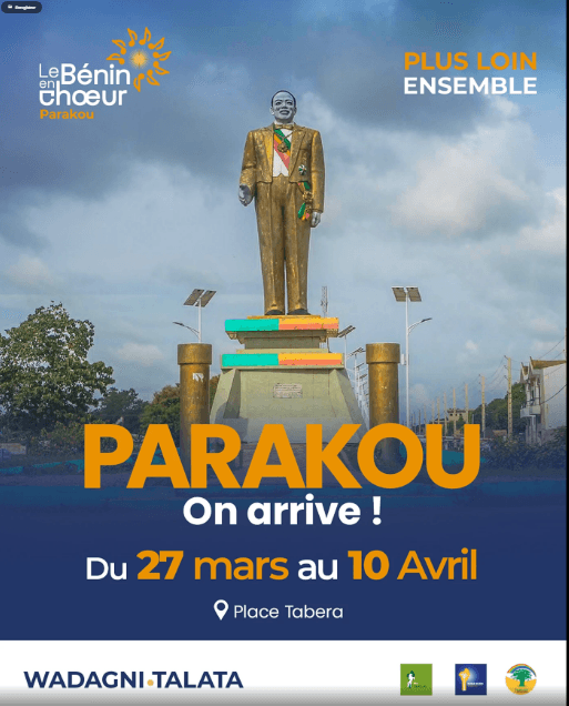 Affiche du Festival culturel de la paix en Afrique, stade de Cotonou